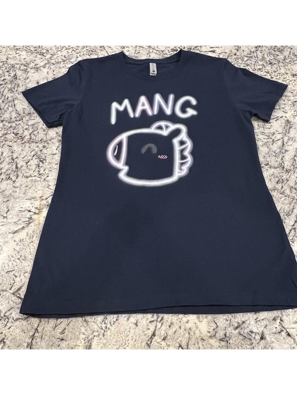 BT21 Mang T-Shirt Size Large Navy Blue Tee